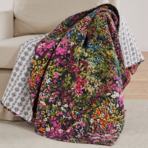 Basel Floral Quilted Throw - Levtex Home : Target