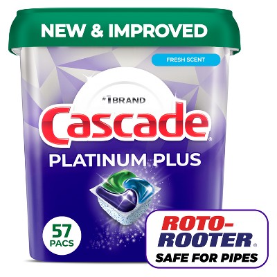 Cascade Platinum Plus Action Pacs Dishwasher Detergent - Lemon