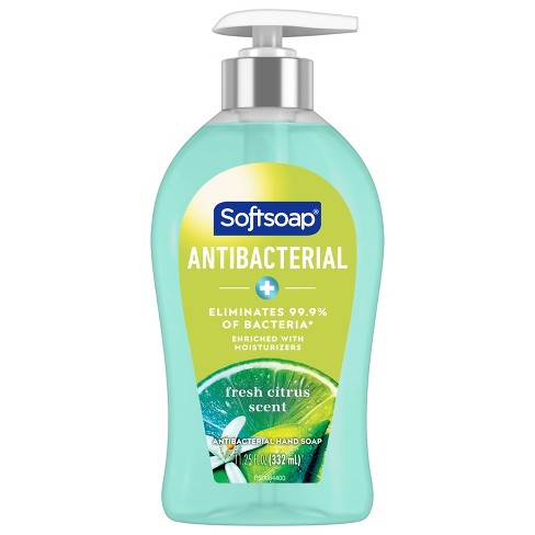 Softsoap Antibacterial Liquid Hand Soap Pump - Fresh Citrus - 11.25 Fl Oz :  Target