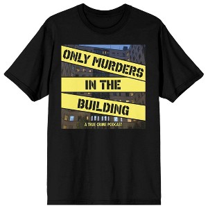 Only Murders In The Building Podcast Logo Crew Neck Short Sleeve Women's Black T-shirt - 1 of 3