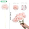 Unique Bargains Plastic Silk Durable Artificial Chrysanthemum Ball Flowers 11" - 3 of 4
