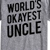 Men's - Instant Message - Worlds Okayest Uncle Short Sleeve Graphic T-Shirt - 2 of 4