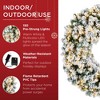 Best Choice Products Artificial Pre-Lit Flocked Fir Christmas Wreath Decoration w/ 2-in-1 LED Lights - 4 of 4