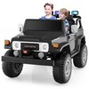 Costway 2 Seater Ride On Truck Car 12V Licensed Toyota FJ40 RC w/ Laser Light & Music - 4 of 4