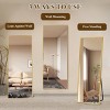 SEVOBAL 64"x21" Full Length Mirror with Stand Shatterproof Floor Mirror with Aluminum Frame for Bedroom and Loft, Gold, 174"*63"*3.2" - 4 of 4