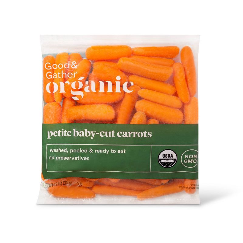 Organic Petite Baby-Cut Carrots - 12oz - Good &#38; Gather&#8482;, 1 of 7