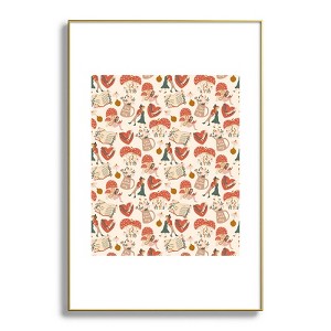 Dash and Ash Woodland Friends Metal Framed Art Print - Deny Designs - 1 of 4