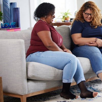 Absolute Support Women’s Sheer Open Toe 20–30mmHg Graduated Compression Socks, Knee High, 3-Pack – Medical Support, Circulation, A215-3