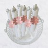 Big Dot of Happiness Pink Rose Gold Birthday - Happy Birthday Party Paper Napkin Holder - Napkin Rings - Set of 24 - 3 of 4