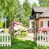 Dolonm 94.5" Black Garden Arch - Heavy Duty 0.75" Metal Trellis for Roses/Climbing Plants, Rustproof, Privacy Screen & Wedding Arbor - 2 of 4