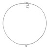 EVERLY JEWELRY | 14K White Gold Diamond Accent Teardrop Necklace, 17 inc - 4 of 4