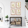 Plum & Post Golden Wildflower Study, Set Of 4 - 4 of 4