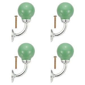 Unique Bargains Ceramic Coat Key Hanging Drawer Wardrobe Cabinet Handles 4 Pcs - 1 of 4