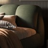 Sapphtopaz Bed Frame Luxury Upholstered Platform Bed with Oversized Padded Backrest and Solid Wood Frame, Solid Wood Slats, No Box Spring Needed - 2 of 4