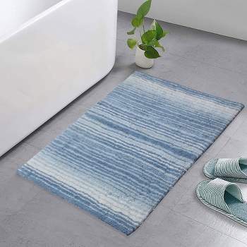 HOME WEAVERS INC Radiant Collection 100% Cotton Bath Rugs Set, 21x34  Rectangle, Gray BRA2134GY - The Home Depot