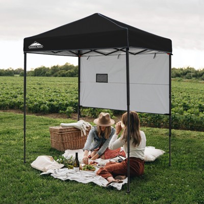 EAGLE PEAK 6'x4'Instant Pop Up Canopy with Adjustable Sun Wall