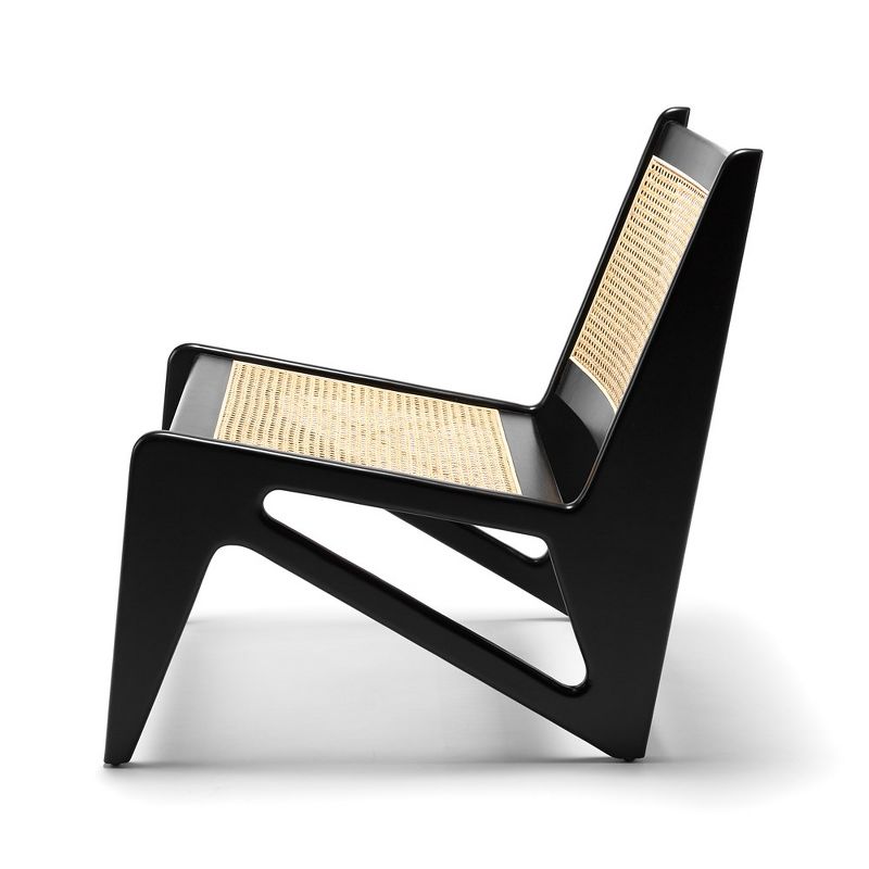 KLAREL Chandigarh Kangaroo Cane Accent Chair, 3 of 8