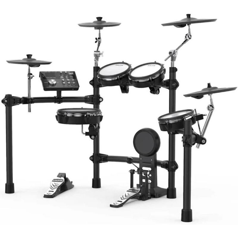 NUX DM-7X Digital Drum Kit Electronic Drum Set with All REMO Mesh Heads and Dual-Triggering Technology, 1 of 4
