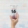 Pavilion Gift Company - Sweet 16 - 14 oz Double-Walled Glass - Drinkware - 2 of 4