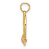 Black Bow Jewelry 14k Two Tone Gold #1 Wife Heart Pendant, 16mm - 2 of 4