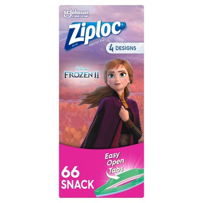Ziploc Brand Snack Bags - Disney's Frozen 2 - 66ct