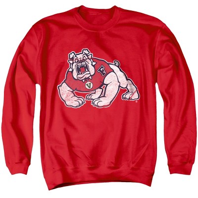 Men's Fresno State University Distressed Primary Crewneck Sweatshirt