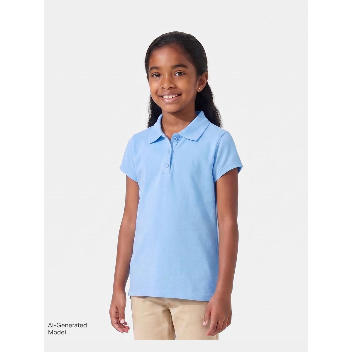 The Children's Place Girls Uniform Short Sleeve Pique Polo - thumbnail 6
