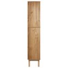 vidaXL Bookcase OTTA with 2 Drawers Brown and White Solid Wood Pine - image 4 of 4