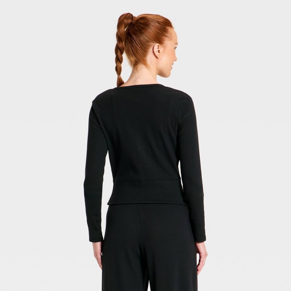 Cárdigan corto acanalado para mujer - All In Motion™ 2
