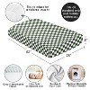Sweet Jojo Designs Boy, Girl, Unisex/Gender Neutral Baby Fitted Crib Sheet Gingham Checkered Plaid Green and White - 4 of 4