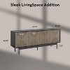 SAINTCY Mid-Century Modern TV Stand for 55-65 Inch TVs - Farmhouse Entertainment Center with Storage Cabinet & Doors, Living Room Media Console - 4 of 4