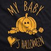 Maternity My Baby Loves Halloween Cute Pumpkin Pregnancy Halloween T Shirt - Crazy Dog Maternity T Shirt - 3 of 4