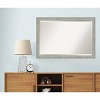 Dove Graywash Narrow Framed Bathroom Vanity Wall Mirror - Amanti Art - 4 of 4