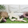 Juvale 25-Pack Unfinished Wood Cross Shaped Cutout for Wooden Craft DIY & Decoration - 2 of 4