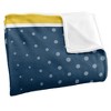 La Salle University Logo Dots Silky Touch Blanket White 50x60 - 3 of 4