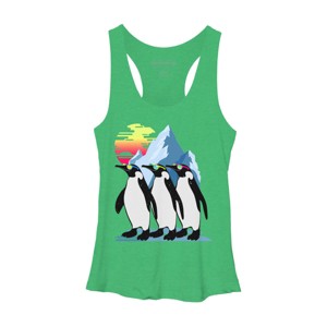 Women's Design By Humans North Pole Summer By clingcling Racerback Tank Top - 1 of 3