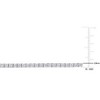 EVERLY JEWELRY | Sterling Silver 11 1/3ct TGW Created White Sapphire Tennis Necklace, 15 inc + 3 inc - 2 of 4