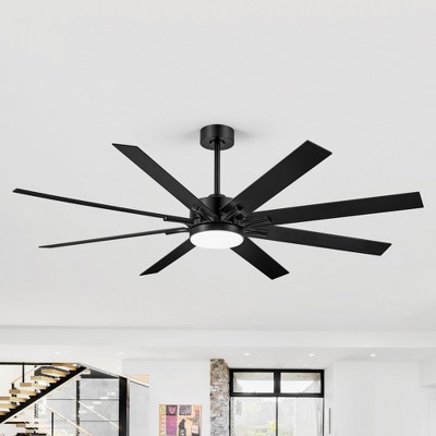 Airsurfer 68-inch 8-Blade Integrated LED Ceiling Fan with Light Remote