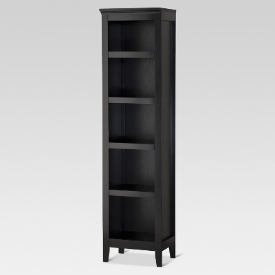 threshold carson 5 shelf bookcase with doors