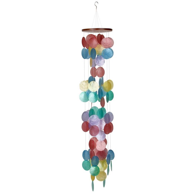 Woodstock Wind Chimes Asli Arts® Collection, Capiz Waterfall, 40'' Wind Chime, 1 of 8