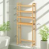 SONGMICS Over The Toilet Storage, 4-Tier Over Toilet Bathroom Organizer with Adjustable Shelf, Fit Most Toilets, Space-Saving - 2 of 4
