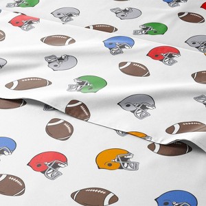 Kids 4 Piece Bed Sheet Set - Cute & Cozy Wrinkle-Resistant with Vibrant Designs - CGK Linens. - 1 of 4