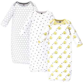 Hudson Baby Cotton Gowns, Bees, Preemie/Newborn