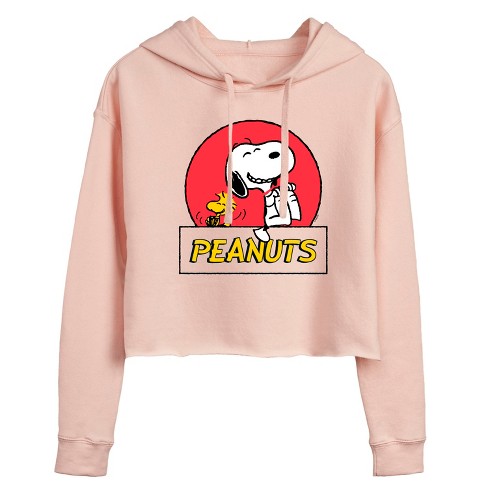 Women's - Peanuts -  Cropped Graphic Hoodie - image 1 of 3