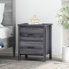 Sapphtopaz Night Stand with Drawers and Handles Wood Nightstand Entryway Table for Bedroom, Living Room - 4 of 4