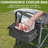 SUGIFT Extra Wide Folding Director’s Chair with Cooler Bag & Side Table, Portable for Fishing, Patio, Tailgating - 3 of 4