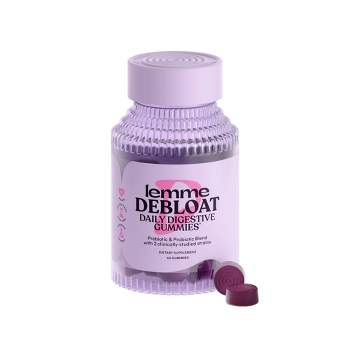 Lemme Debloat Daily Digestive Probiotic Vegan Gummies - 60ct