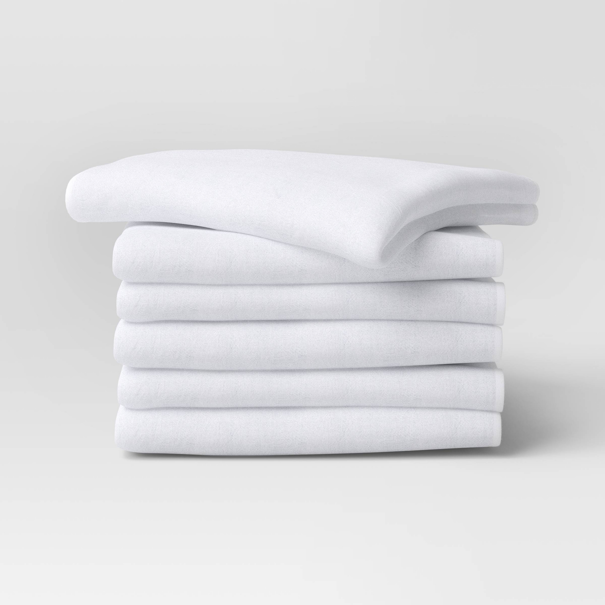 6pc Flour Sacks Kitchen Textile Set White - Room Essentials™