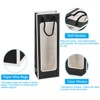 Unique Bargains Sturdy Paper Clear Window Wine Gift Bags with Rope Handles 4.92"x3.35"x14.2" - 3 of 4