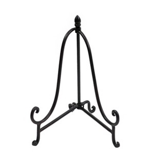 VIP Metal 11.5 in. Black Scrollwork Easel - 1 of 4